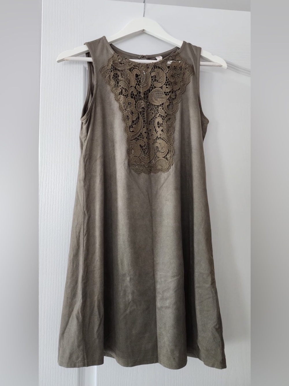Xhilaration Suede Lace-Front Dress